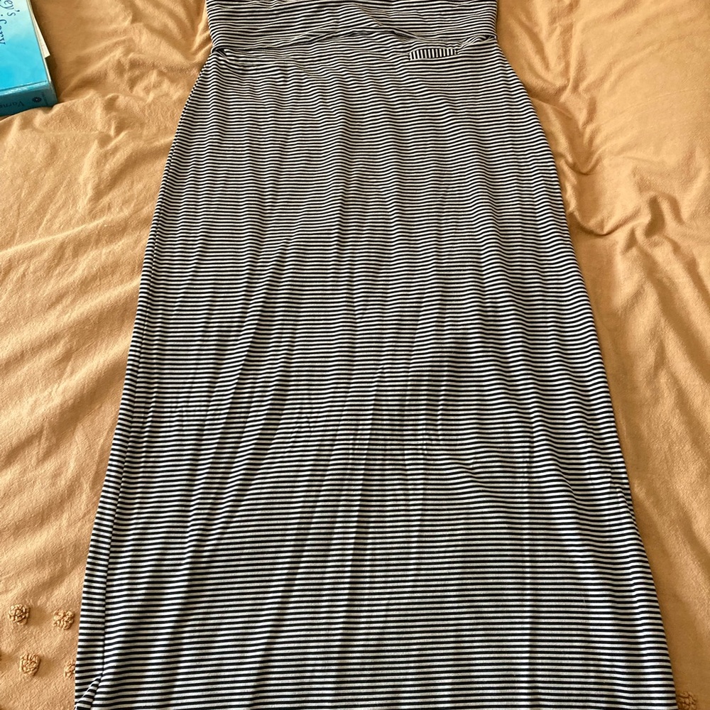 Kavu stripped blue and white Jersey skirt